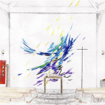 Entwurf für eine Innenraumgestaltung der ev. Kirche Rothemühle, 5,00 x 5,25m